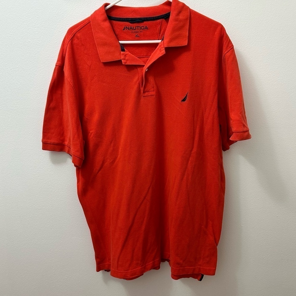 Nautica Men’s classic fit shirt polo orange XL